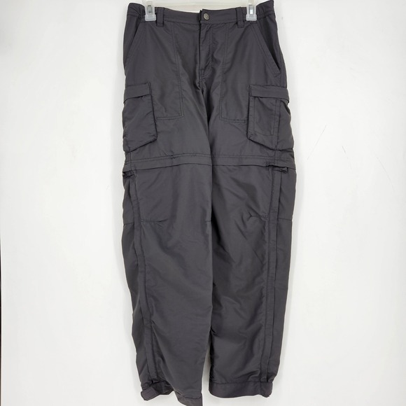 REI Convertible Pants Womens Size 8 Gray Hiking Outdoors Zip Off Nylon - Picture 1 of 14